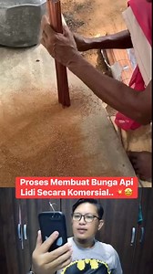 Proses Membuat Bunga Api Lidi Secara Komersial.. 💥🤩 #videoseram #videolucu #videoreaksi #videoviral | Muktar Manan