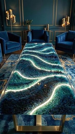 Creating an Epoxy Resin Ocean Table