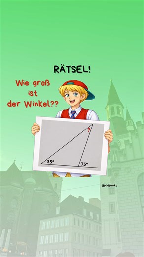 Wie groß ist der gesuchte Winkel? 📐 #rechnen #mathe #lernenmittiktok #quiz #winkel