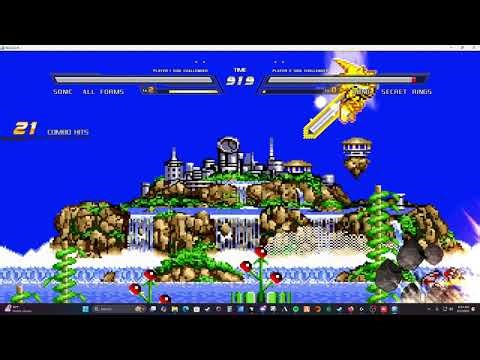 Playing Sonic Battle HD Mugen!