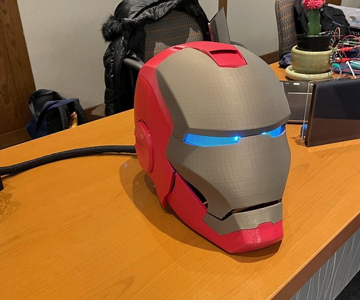 Raspberry Pi Iron Man Helmet With