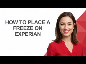 How to Place a Freeze on Experian - AshleyHowTo