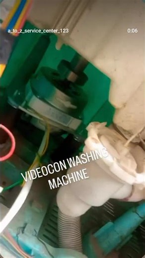 Videocon washing machine new spin motor installation #atozservices #freezerepairing