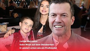 Sohn Milan auf dem Oktoberfest: Er posiert schon wie ein Profimodel