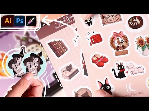 Cómo hacer la línea de corte para STICKERS | Vectornator, Illustrator & Photoshop ✨
