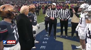 President Trump participates in the coin toss at the 126th annual Army-Navy game in Baltimore. Watch OAN Live here: https://live.oann.com/home.ktv?utm_source=socials&utm_medium=social media&utm_campaign=fb | One America News Network