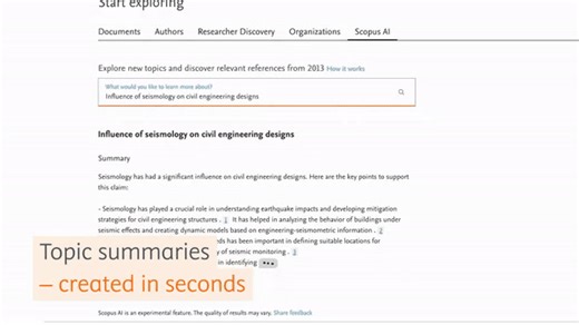 Do you need to quickly grasp the fundamentals of a new discipline? Scopus AI’s natural language and expanded summaries, powered by state of the art RAG-Fusion, allow you to ask any question in natural language and receive a summary of an unfamiliar topic in language you can always understand. And our suggested ‘Go deeper’ questions help you explore a new topic or discipline in depth, without the need for complex jargon. Learn more about Scopus AI on: http://spkl.io/61894vR0h #ScopusAI #Research 