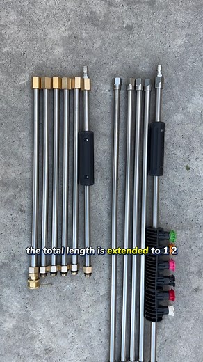 Fewer connection points, more stability!#cleaningtips #clean #pressurewasher #outdoors #washington #wash #wand #washday #powerclean #diy #pressurewashing