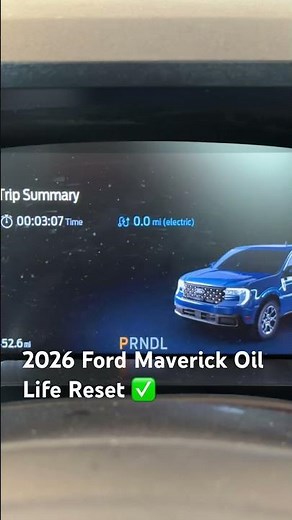 2026 Ford Maverick Oil Life Reset #fordmaverick #ford #shorts #shortvideo #shortvideo #short