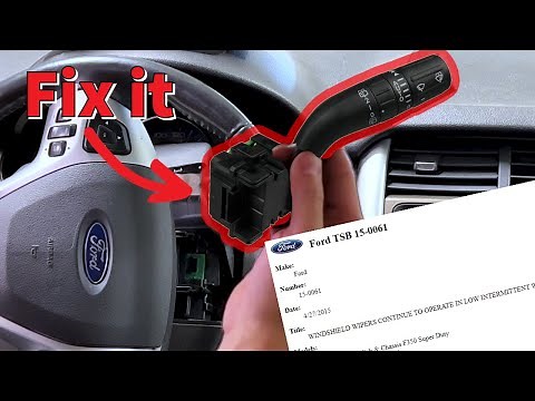 Ford Wipers Wipe By Themselves or Won't Turn Off - TSB 15-0061