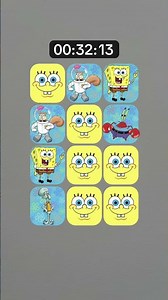SpongeBob Memory Game #spongebob