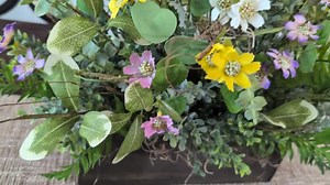 Wildflower Centerpiece, Rustic Flower Crate Arrangement, Spring and Summer Centerpieces for Table, Farmhouse Wooden Crate Arrangement - Etsy