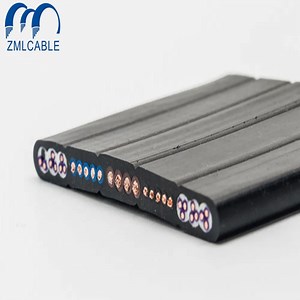 [Hot Item] 300/500V Elevator Cable Flat Lift Cable Polyvinyl Chloride Insulation Layer Elevator Travelling Cable Cold Resistant Flexible Sheath for Elevator System