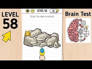 Brain Test Level 58 Stop The Alien Invasion!