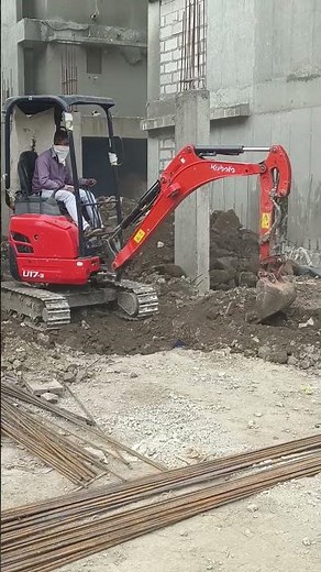 Mini poclaim excavation