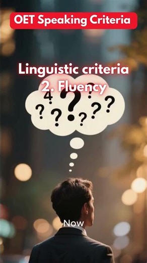 OET Speaking Criteria - Fluency