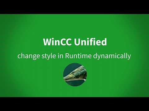 WinCC Unified V17: Change the predefined styles dynamically it in Runtime