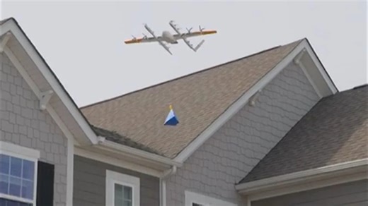 Walmart delivery drones flying through metro Atlanta