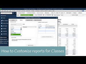 How to Customize your Profit & Loss for Classes