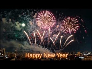 New Year Fireworks 🎆🥂 | Happy New Year Screensaver Loop for Celebration & Party Mood