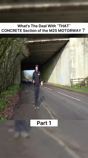 The Controversial Concrete Section of the M25 Motorway