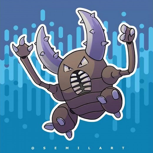 Pokémon | First Generation | Pinsir | Time Lapse Drawing