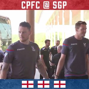 🎥 The moment the boys arrived at St George's Park National Football Centre... | Crystal Palace Football Club