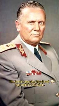 The German Operation That Almost Captured Tito — But Failed #ww2 #history #germany