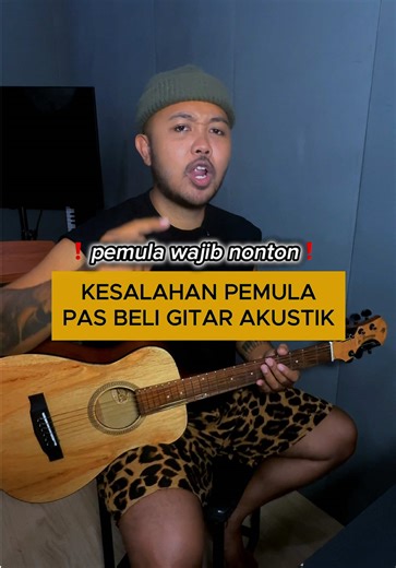 Kesalahan Pemula Saat Beli Gitar Akustik 3/4 JR. Sanjaya