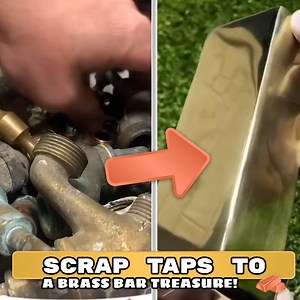 Scrap Taps Make The Perfect Brass Bar! | Bigstackd Casting