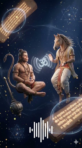 🐴 Hanuman Learning Vedas from Hayagriva | God of Knowledge Status 📜 #Hayagriva #Hanuman #Shorts
