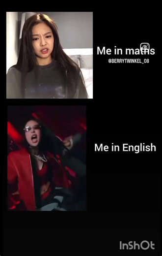 maths vs ENGLISH🎀✨️ #blackpink #jennie #maths #English