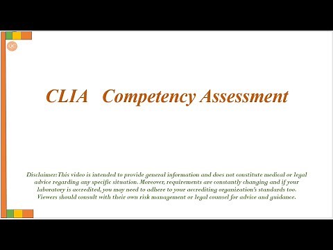 CLIA Competency Assessment
