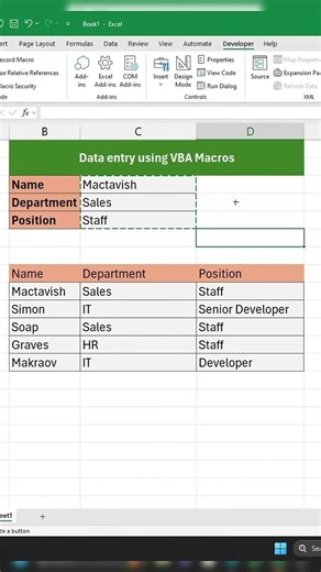 Excel VBA Macros Data Entry Made Easy with These Tips and Tricks#shorts