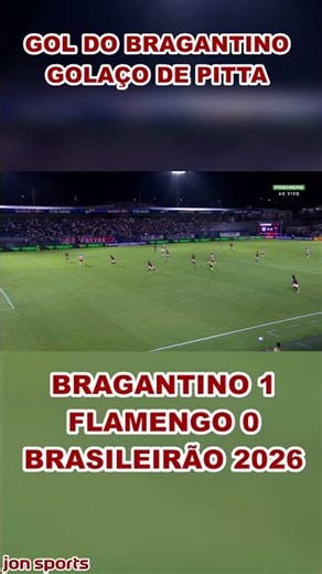 Pitta's amazing goal | Bragantino's first goal | Bragantino vs Flamengo | Brasileirão 2026 #Flamengo