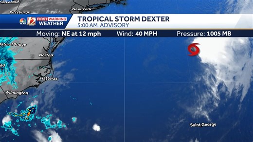 2.8K views | Tropical Update: Meteorologists at the National Hurricane Center have issued the latest tropical advisory for Dexter. Find out more about what to expect today in the Piedmont Triad by using wxii12.com/radar tropical layers. Please join the WXII12 News Weather team with live updates during news programming. | WXII 12 NEWS | Facebook