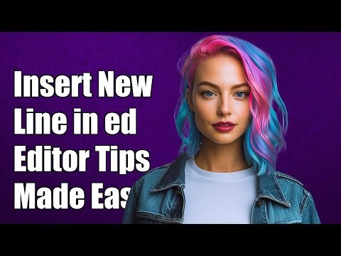How to Insert a Newline in the Middle of a Line Using ed Editor