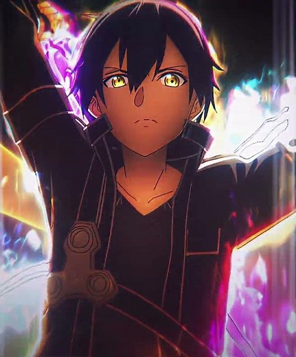 【 ⚔️ Kirito - Sword Art Online 🌐 ⚔︎ Edit】#4k #kirito #sao