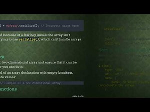 How to Pass a Serialized Form and a 2D Array via AJAX in PHP