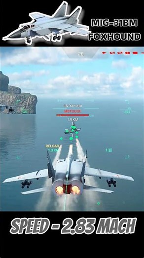 MIG-31BM FOXHOUND fastest fighter jet | #modernwarships