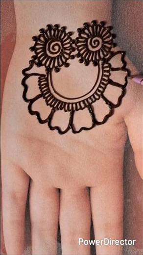 🏵 simple mehndi design for front hand | henna tutorial 🌿 #mehndi #youtubeshorts #hennatatto