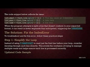Understanding and Fixing the IndexError: list index out of range in Python Code