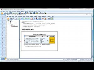 SPSS - Mann-Whitney U test (via Nonparametric)