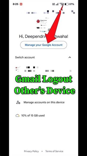 Gmail account logout others device ||#shorts #viral #gmail