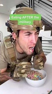 Eating Before And After The Military. #shorts