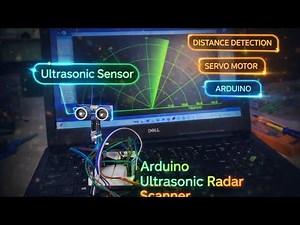Make Radar System Using ultrasonic sensor with arduino
