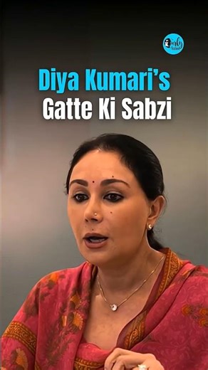 Diya Kumari Discloses The Recipe of Famous Rajasthani Gatte ki Sabzi | Curly Tales #shorts