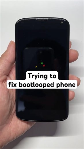 Can I fix this boot-looping Android phone?