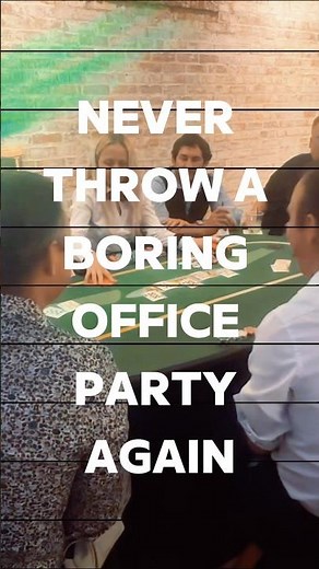 Office parties will never be the same again 🎉🥳🥂 #OfficeParty #Casino #CasinoParty #FunNight