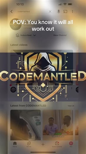 CodeMantled | It will all work out. Built in silence. Shipped with code. This is CodeMantled. #CodeMantled #ItWillAllWorkOut #BuildInPublic #TechJourney... | Instagram
